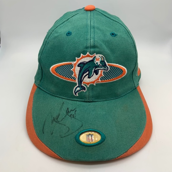 Vintage 90s Sports Specialties Miami Dolphins Retro NFL Pro Line Hat Autographed - Picture 1 of 16